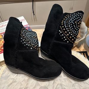 Studded Suede Boots